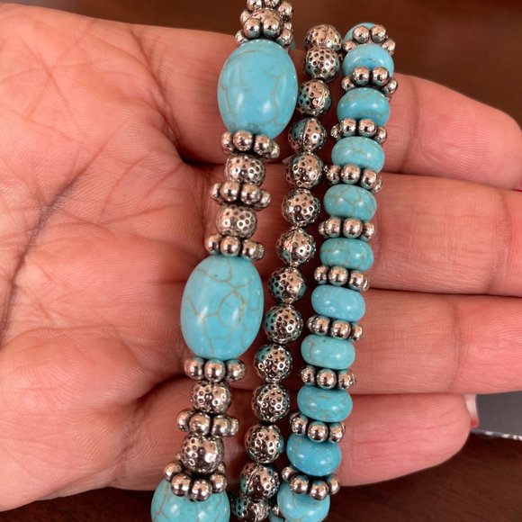 Paparazzi Take by SANDSTORM Blue Bracelet - Picture 2 of 2